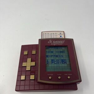 Scrabble Express Electronic Handheld Game Hasbro Vintage 1999 Tested And Working